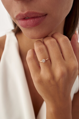 By Golden House - Snowflake Pırlanta Yüzük By Golden House - Snowflake Pırlanta Yüzük