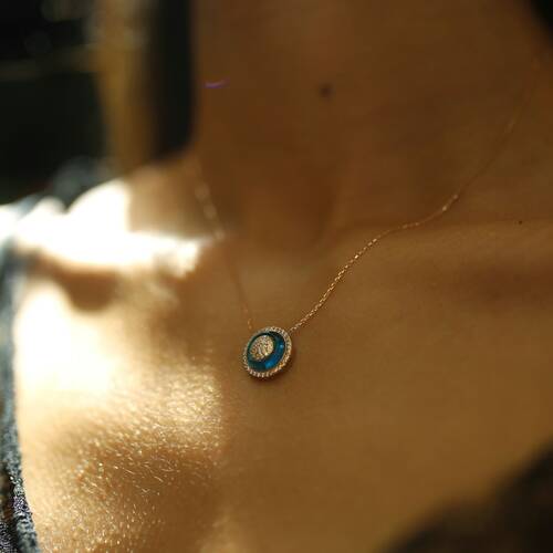 By Golden House - Sosyete Göz Kolye (1)