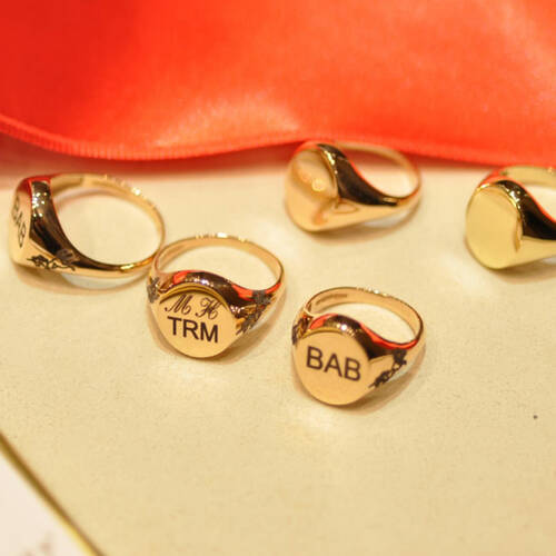 By Golden House - Şövalye Serçe Parmak Yüzük