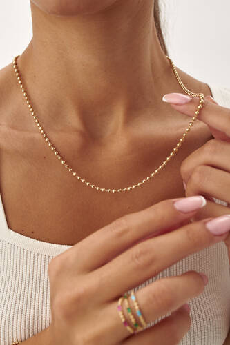 By Golden House - Spheres Zincir Kolye