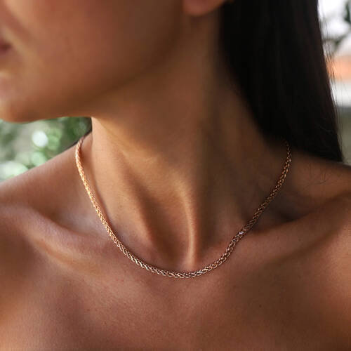 By Golden House - Spiga Örgü Kolye (1)