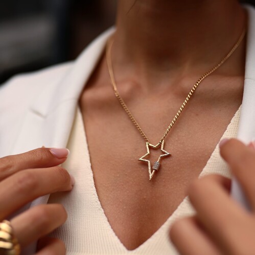 By Golden House - Spin Star Kolye (1)