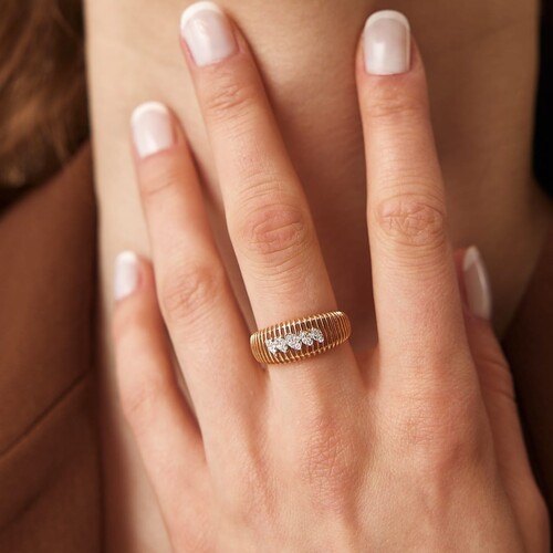 By Golden House - Stair Pırlanta Yüzük By Golden House - Stair Pırlanta Yüzük