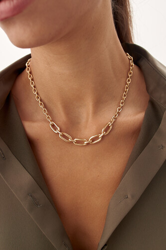 By Golden House - Süzme Oval Doç Zincir Kolye (1) By Golden House - Süzme Oval Doç Zincir Kolye (1)