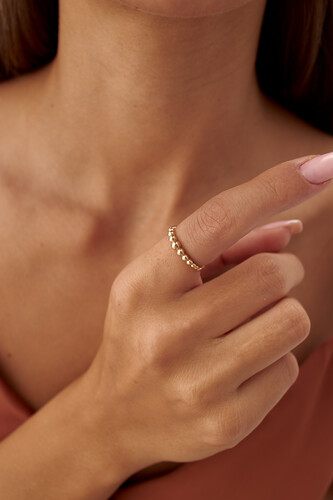 By Golden House - Süzme Top Top Yüzük (1) By Golden House - Süzme Top Top Yüzük (1)