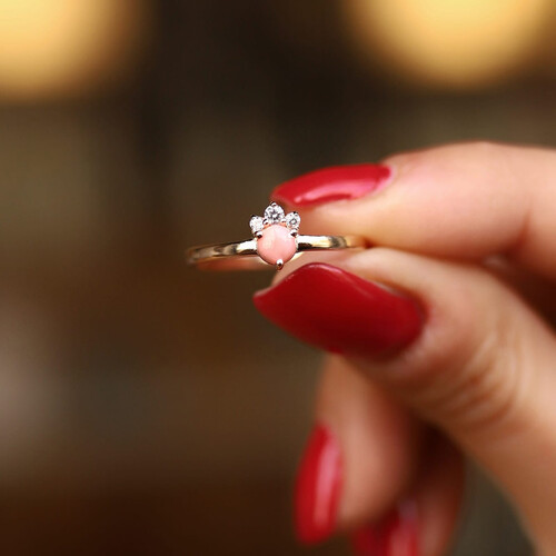 By Golden House - Taç Mercan Yüzük By Golden House - Taç Mercan Yüzük