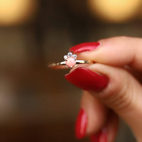 By Golden House - Taç Mercan Yüzük By Golden House - Taç Mercan Yüzük