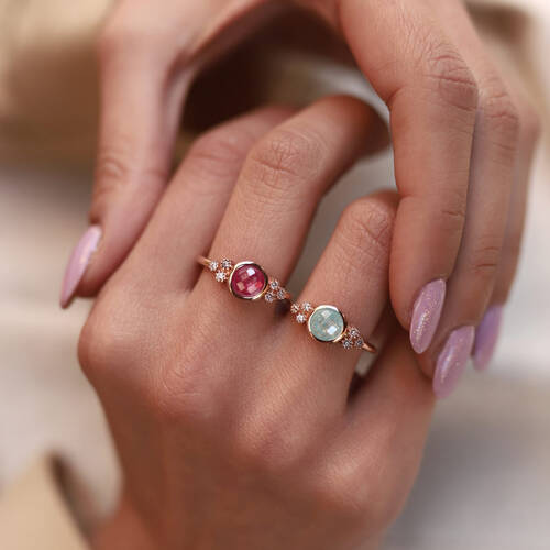 By Golden House - Taç Quartz Yüzük By Golden House - Taç Quartz Yüzük