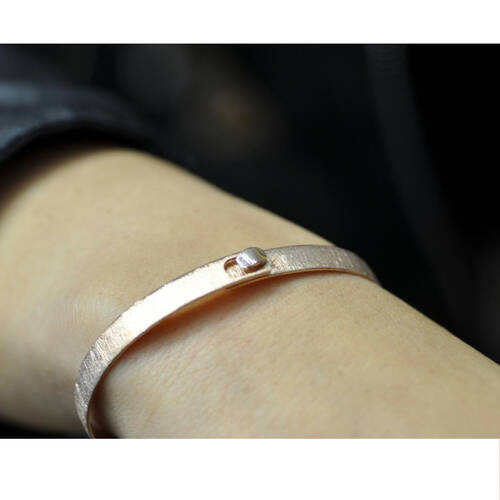 By Golden House - Tasarım Mat Kelepçe Bilezik (1)