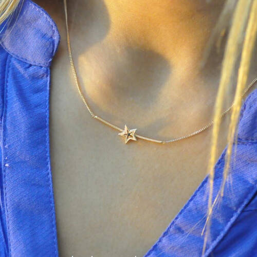 By Golden House - Tasarım Yıldız Kolye