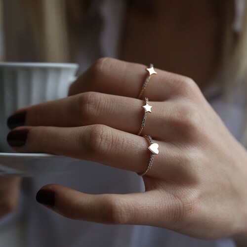 By Golden House - Taşlı Figür Yüzük (1)