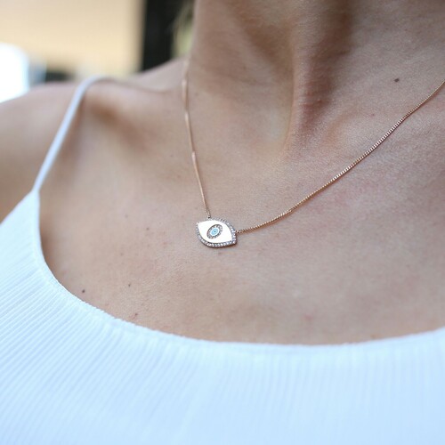 By Golden House - Taşlı Göz Kolye By Golden House - Taşlı Göz Kolye