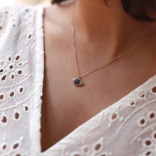 By Golden House - Taşlı Göz Kolye