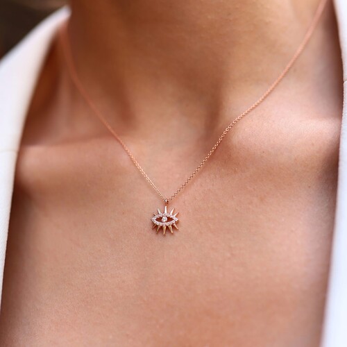 By Golden House - Taşlı Kirpik Kolye By Golden House - Taşlı Kirpik Kolye