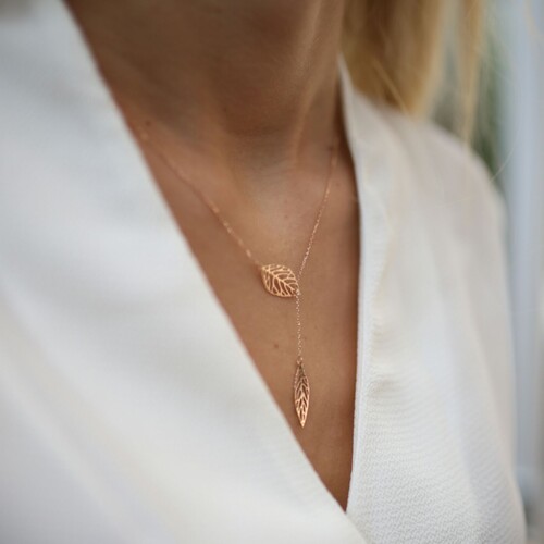 By Golden House - Telkari Yaprak Kolye (1) By Golden House - Telkari Yaprak Kolye (1)