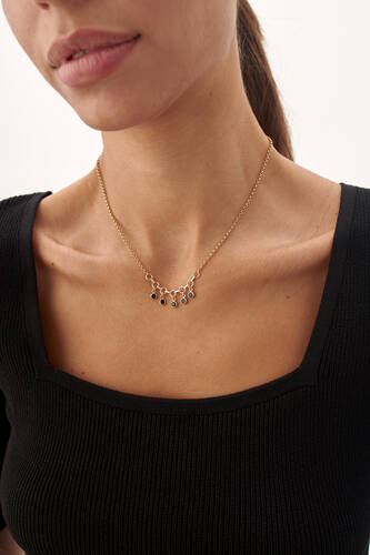 By Golden House - Tohum Sallantılı Choker Kolye (1) By Golden House - Tohum Sallantılı Choker Kolye (1)