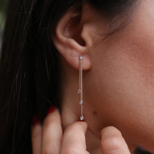 By Golden House - Tohum Sallantılı Küpe By Golden House - Tohum Sallantılı Küpe