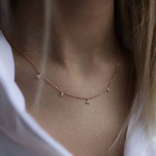 By Golden House - Tohum Taşlı Kolye-Model 1