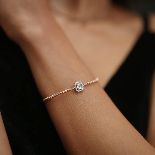 By Golden House - Top Top Baget Kesim Pırlanta Bilezik