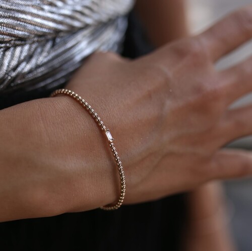 By Golden House - Top Top Baget Taşlı Bilezik By Golden House - Top Top Baget Taşlı Bilezik