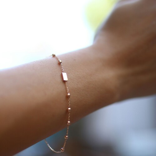 By Golden House - Top Top Dikdörtgen Bileklik By Golden House - Top Top Dikdörtgen Bileklik