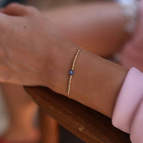 By Golden House - Top Top Gözlü Bileklik