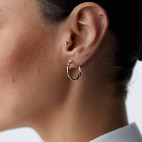 By Golden House - Top Top Halka Küpe