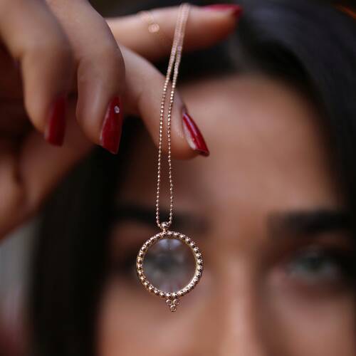 By Golden House - Top Top Mercek Kolye (1)