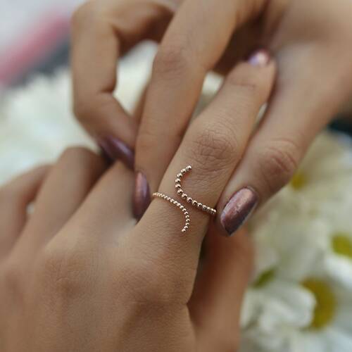 By Golden House - Top Top Yılan Yüzük