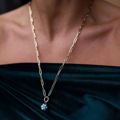 By Golden House - Topik Charm Ataç Kolye (1)