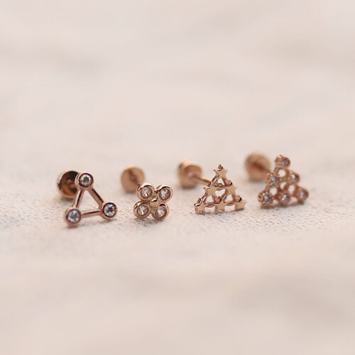 By Golden House - Tragus Piercing Model-1 By Golden House - Tragus Piercing Model-1