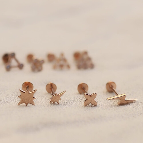 By Golden House - Tragus Piercing Model-2 By Golden House - Tragus Piercing Model-2