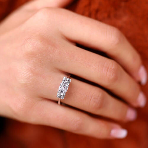 By Golden House - Tria Baget Pırlanta Yüzük