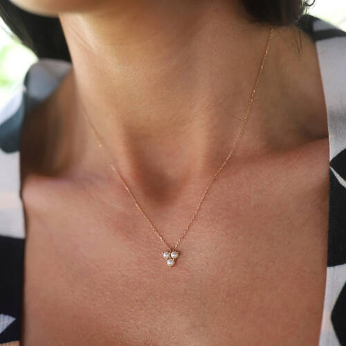 By Golden House - Tria İnci Kolye