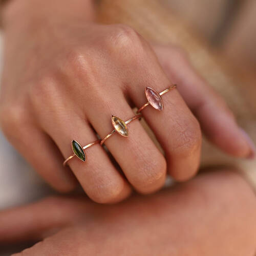 By Golden House - Turmalin Yüzükler (1)