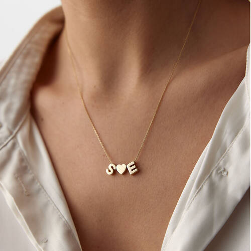 By Golden House - Two Loves Kolye By Golden House - Two Loves Kolye