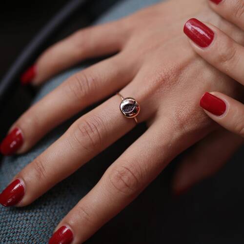 By Golden House - Üç Boyutlu Balık Yüzük