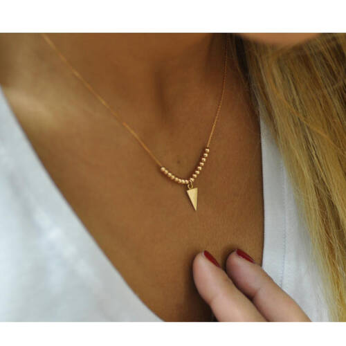 By Golden House - Üçgen Kolye