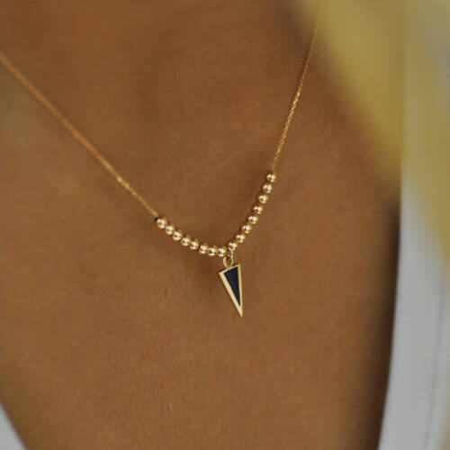 By Golden House - Üçgen Mine Kolye