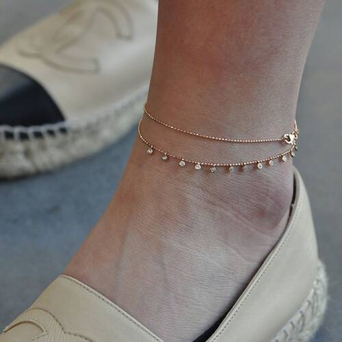 By Golden House - Uzun Tohum Taşlı Halhal