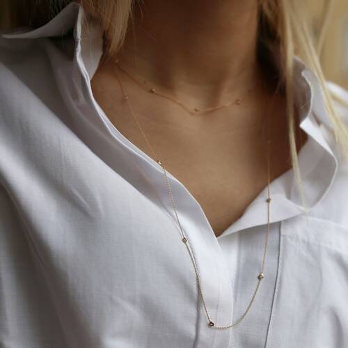 By Golden House - Uzun Tohumlu Kolye