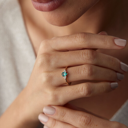 By Golden House - Verde Pırlanta Yüzük By Golden House - Verde Pırlanta Yüzük