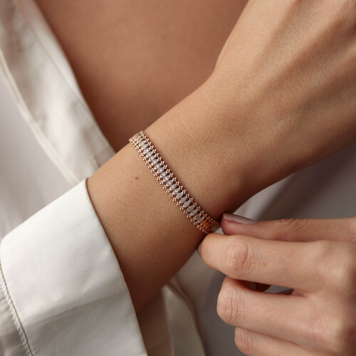 By Golden House - Victoria Series 4 Pırlanta Bileklik