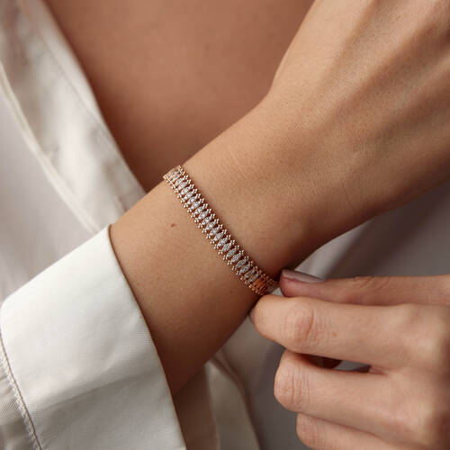 By Golden House - Victoria Series 4 Pırlanta Bileklik