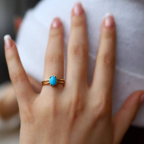 By Golden House - Vintage Firuze Yüzük