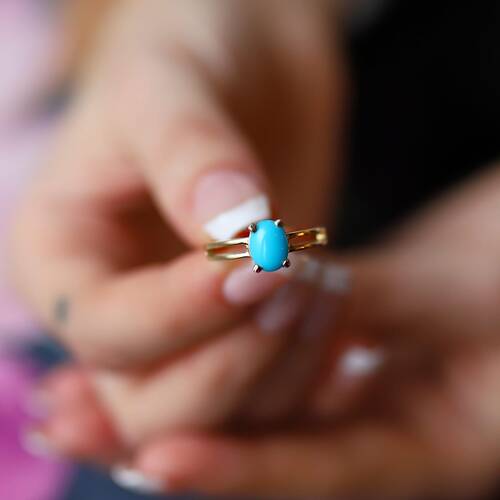 By Golden House - Vintage Firuze Yüzük (1)