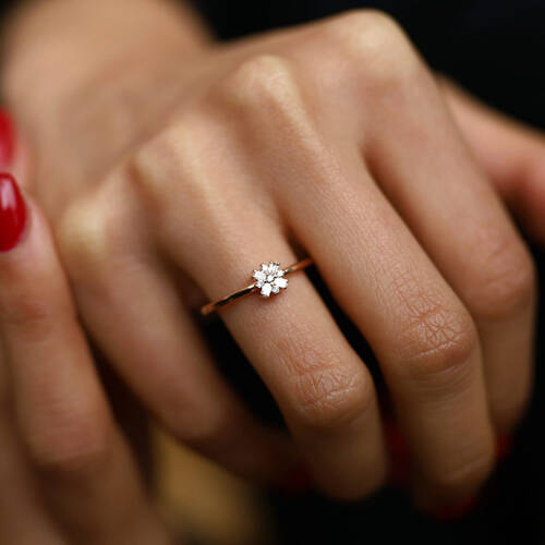 By Golden House - X Baget Pırlanta Yüzük