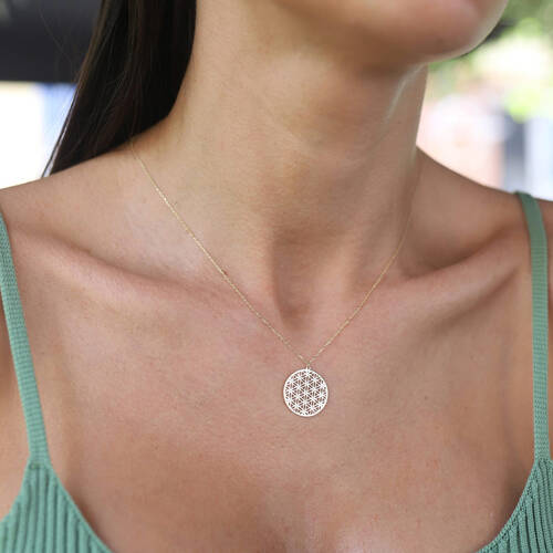 By Golden House - Yaşam Çiçeği Kolye