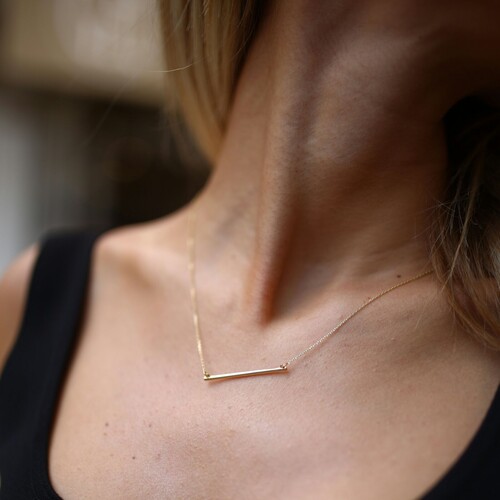 By Golden House - Yatay Çubuk Kolye By Golden House - Yatay Çubuk Kolye