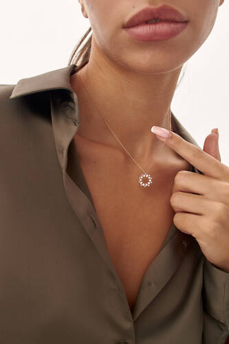 By Golden House - Yıldız Döngüsü Pırlanta Kolye (1)